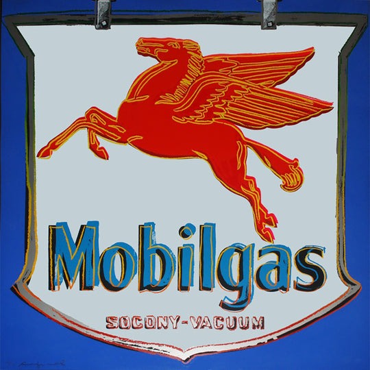 Andy Warhol Mobilgas from Ads Portfolio, 1985