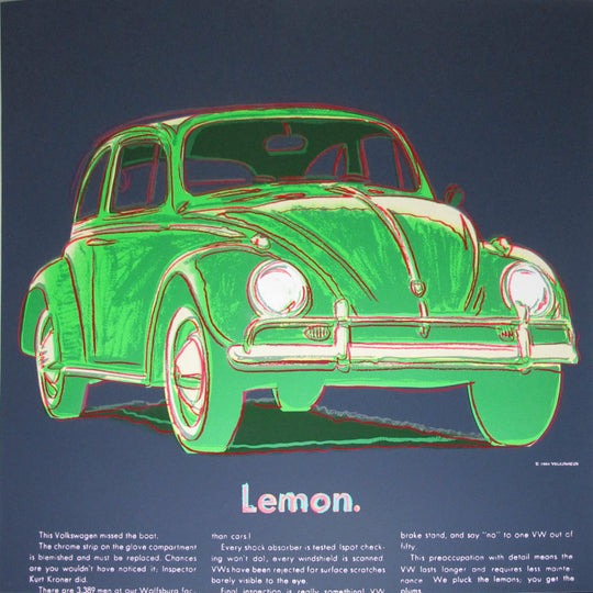 Andy Warhol Volkswagen from Ads Portfolio, 1985