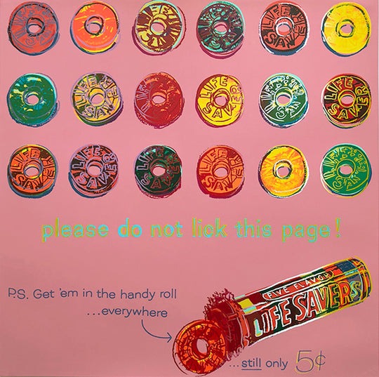 Andy Warhol LIFE SAVER from Ads Portfolio, 1985