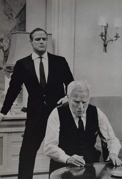 Alfred Eisenstaedt - Marlon Brando and Charlie Chaplin Gravure - FineArt Vendor