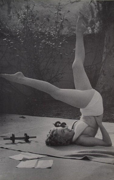 Andre de Dienes - Marilyn Monroe Working Out Photogravure - FineArt Vendor