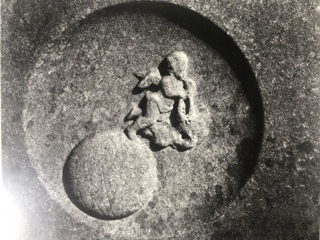 Ansel Adams - Gravestone Carving, California c.1936 - FineArt Vendor