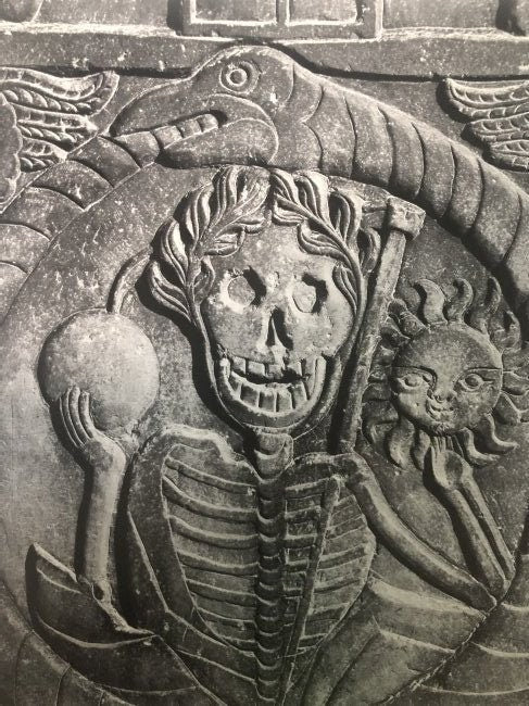 Ansel Adams - Gravestone Carving, California c.1948 - FineArt Vendor