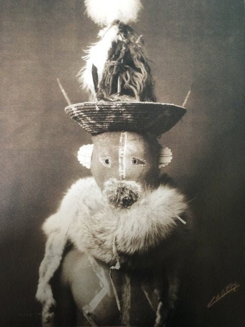 Edward Curtis - Basket Cap Master, 1904 - FineArt Vendor
