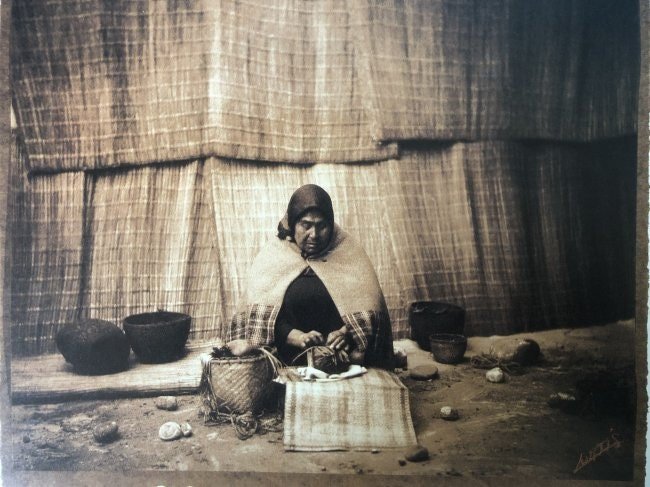 Edward Curtis - The Basket Maker, 1899 - FineArt Vendor