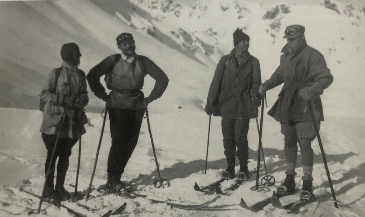 Ernest Hemingway (On the Slopes Near Schruns) print in colors - FineArt Vendor