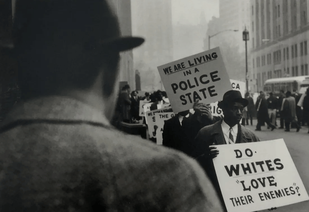 Gordon Parks - Protest Against Police Brutality NY 1963 - FineArt Vendor