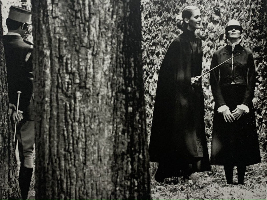 Helmut Newton -Fashion Yves Saint Laurent, Queen, Paris 1969 print in colors - FineArt Vendor