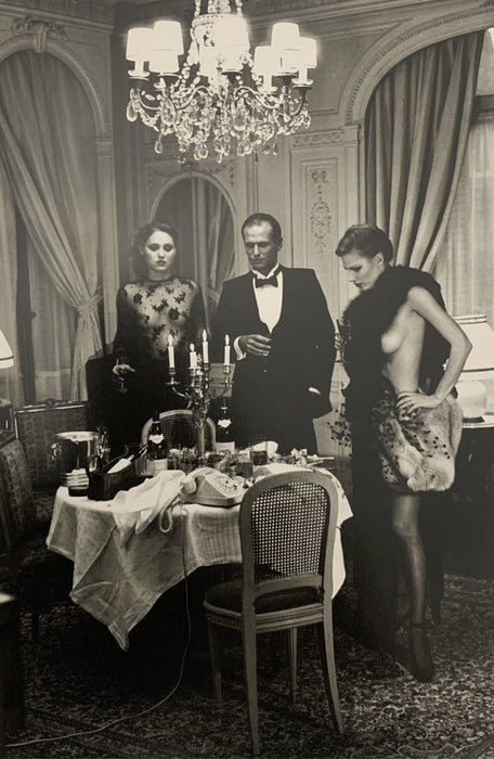 Helmut Newton - Hotel Suite I, After dinner, Paris 1977 print in colors - FineArt Vendor