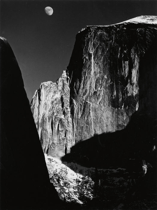 Ansel Adams - Moon and Half Dome, California 1960,
