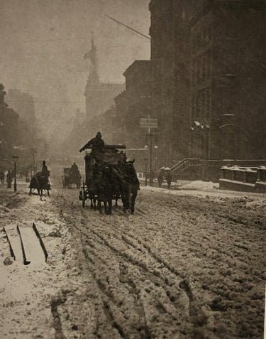 Alfred Stieglitz - Winter, Fifth Ave, 1893 Gravure - FineArt Vendor