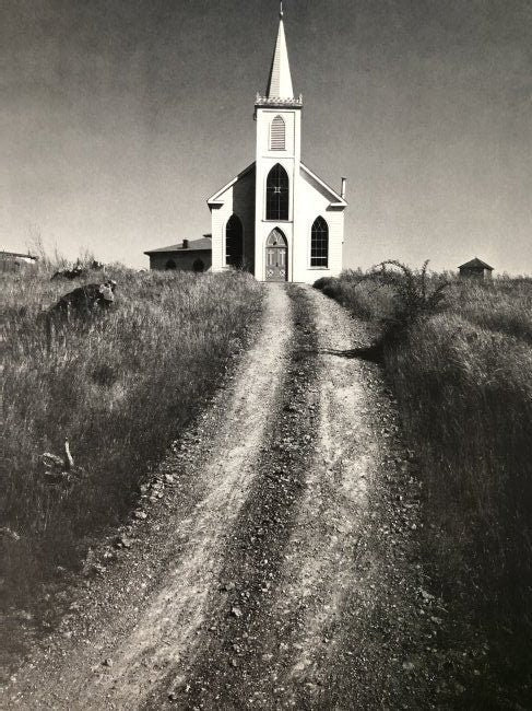 Ansel Adams - Church and Road, California c.1953 - FineArt Vendor