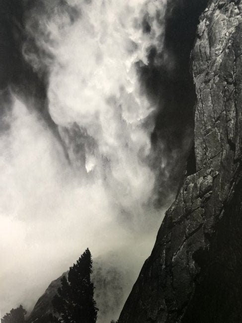 Ansel Adams - Upper Yosemite Fall, California c. 1950 - FineArt Vendor