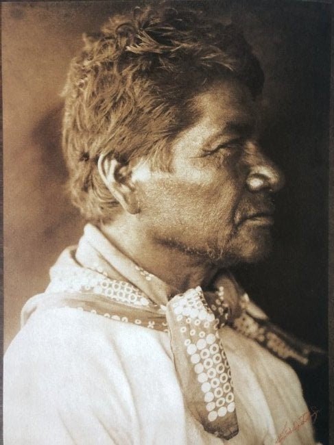 Edward Curtis - A Cahuilla Indian Man, 1905 - FineArt Vendor
