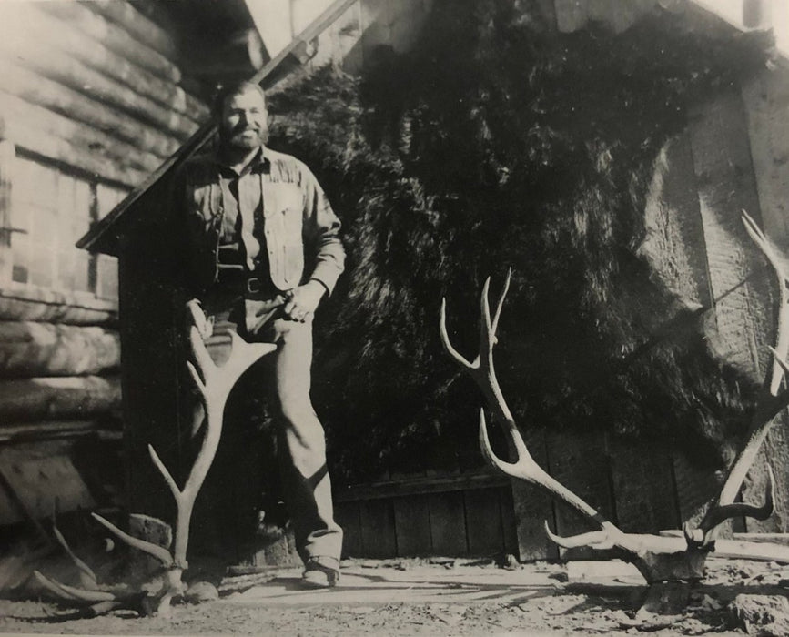 Ernest Hemingway (Elk Hunt Racks) print in colors - FineArt Vendor