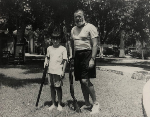 Ernest Hemingway (Gregory and Papa) print in colors - FineArt Vendor