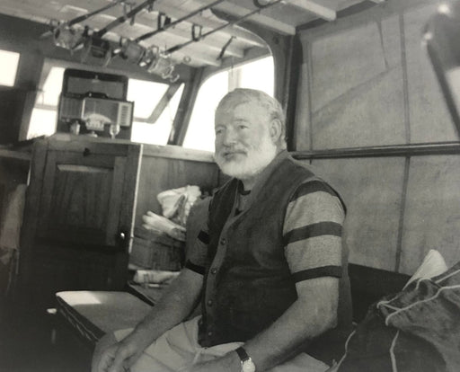 Ernest Hemingway (Inside the Pilar) print in colors - FineArt Vendor