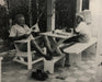 Ernest Hemingway (Under the Pergola) print in colors - FineArt Vendor