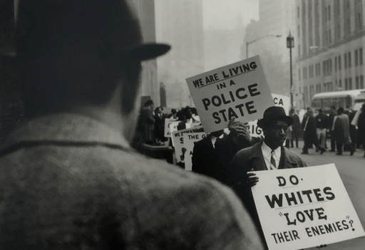 Gordon Parks - Protest Against Police Brutality NY 1963 - FineArt Vendor