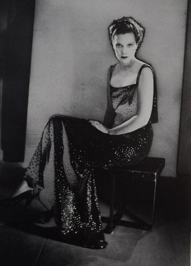 Man Ray - Dress by Elsa Schiaparelli (solarized), 1930